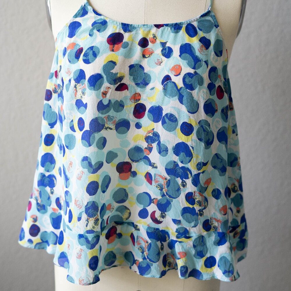 Maeve by Anthropologie Silk Tank-top in Blue Motifs